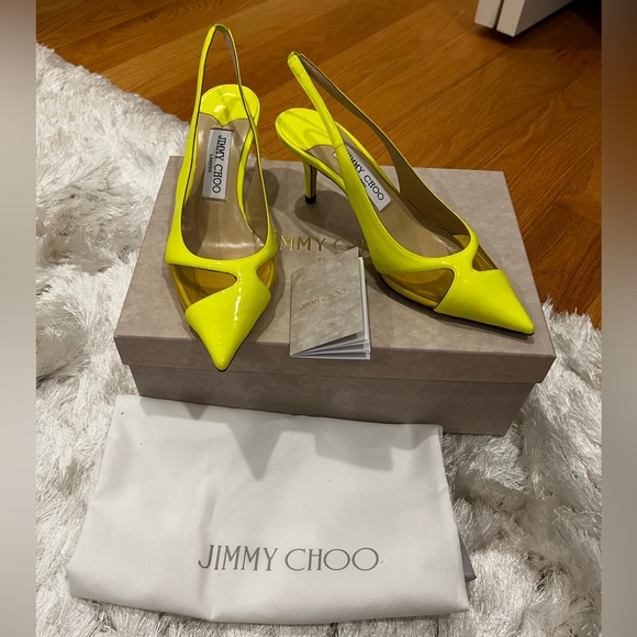 Brand New Jimmy Choo Ginnie 65 Slingback Pointed Toe Pumps - Picture 10 of 12